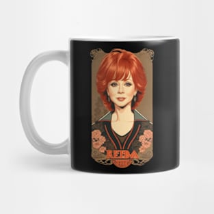 reba mcentire//vintage vektor 80s style v3 Mug